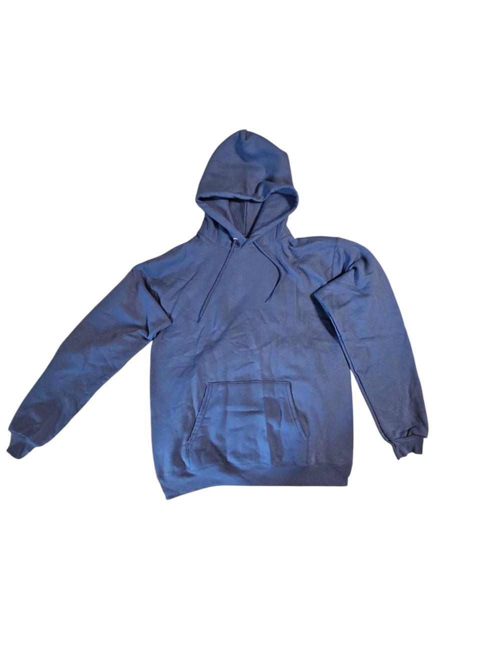 Hanes Ecosmart Men's Blue Pullover Hoodie with Kangaroo Pocket